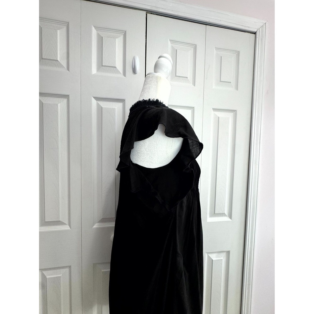 Poupette St Barth Sasha Cover-Up Mini Dress Women's Small Black 100% Viscose - Picture 3 of 10